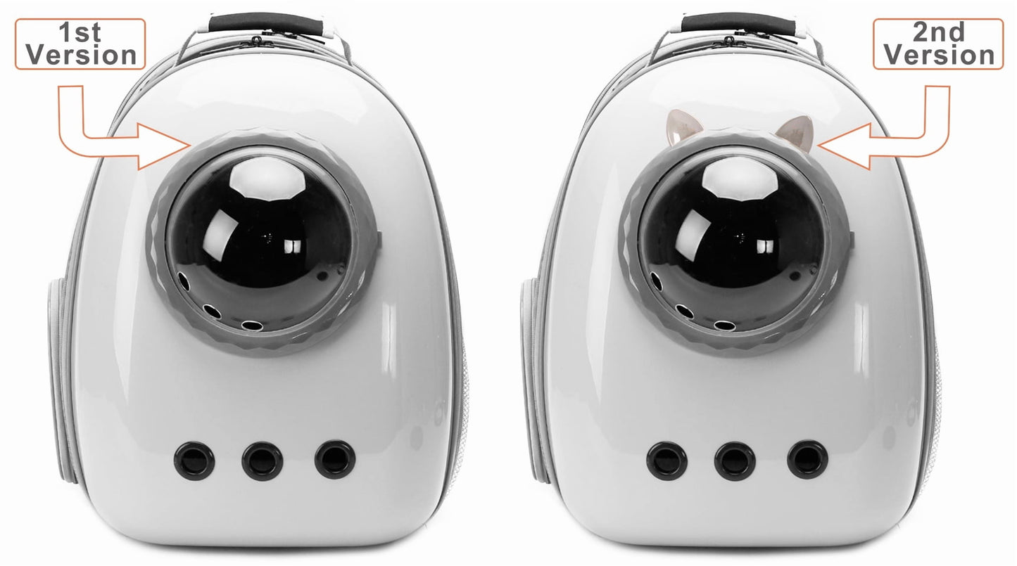 Front Expandable Cat Carrier Backpack, Large Cats Fit up to 20 Lbs, Backpack for Cats Kitten Small Puppy, Airline Approved Cat Bubble Backpack, Space Capsule Astronaut Carrier